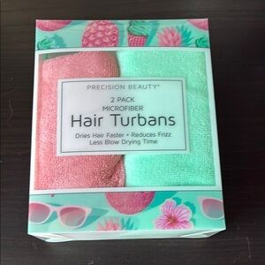 Pink and Green Spa Hair Care Turbans